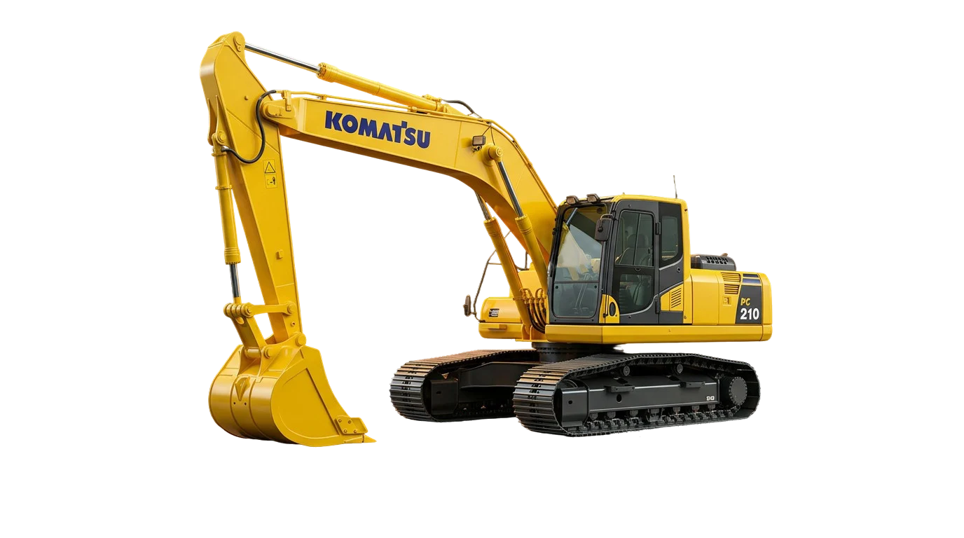 Escavadeira Hidráulica Komatsu PC210 da frota FRP Locações
